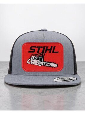 Stihl Tools YP Flat Bill Trucker Hat Mesh Back Snapback grey/black